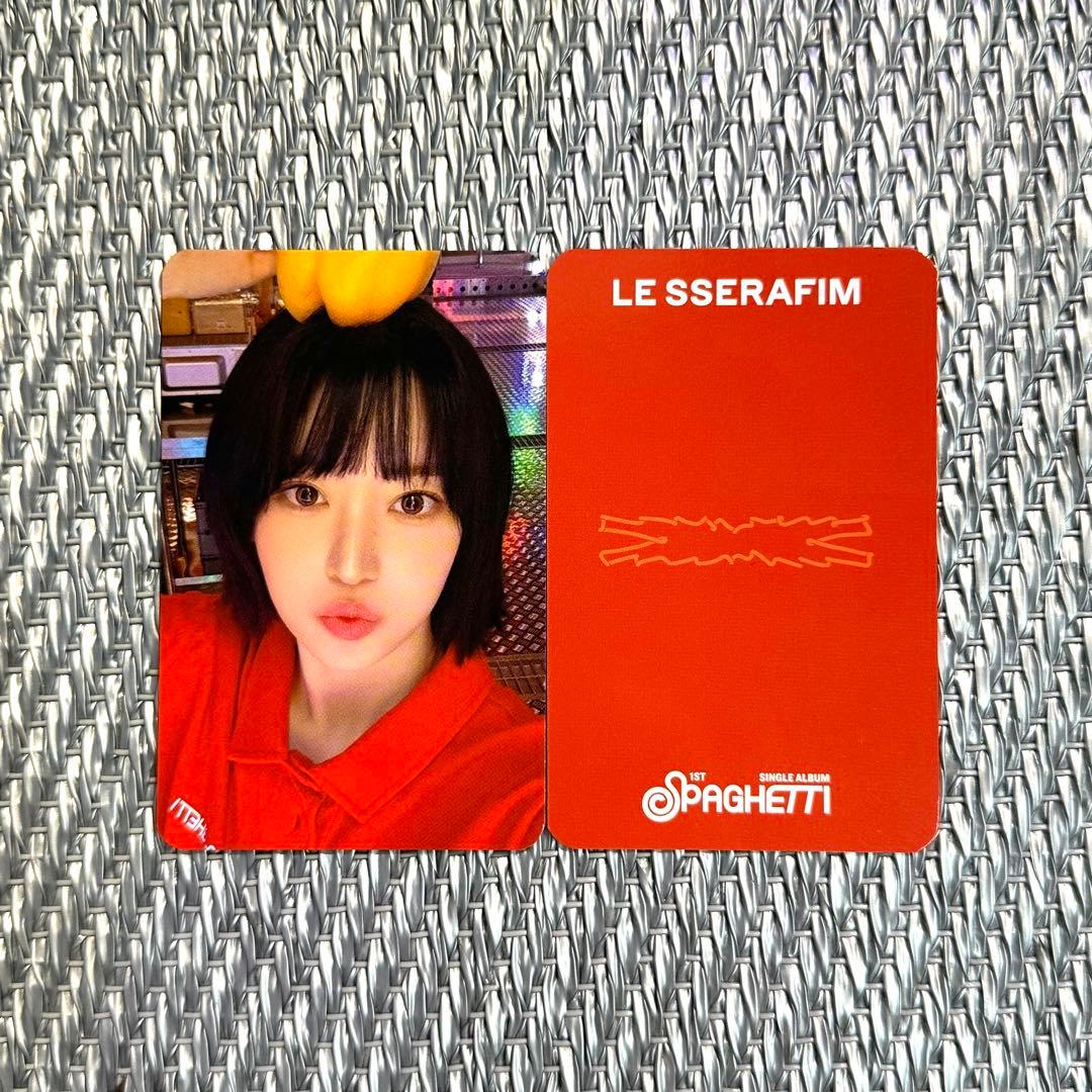 LE SSERAFIM Spaghetti サクラ オリヤン トレカ - メルカリ