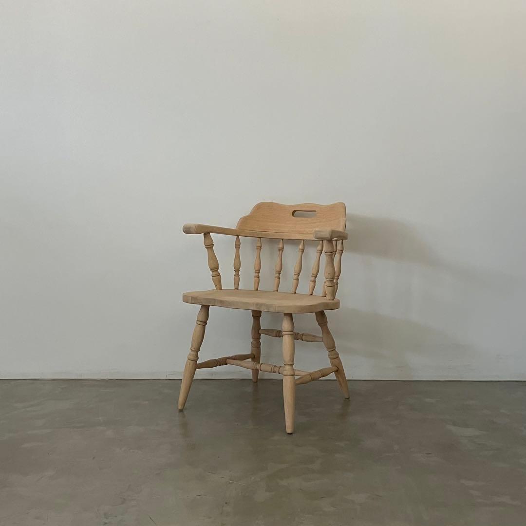 レトロ　アンティーク　古家具　剥離家具　ストリップド　ウィンザーチェア　椅子