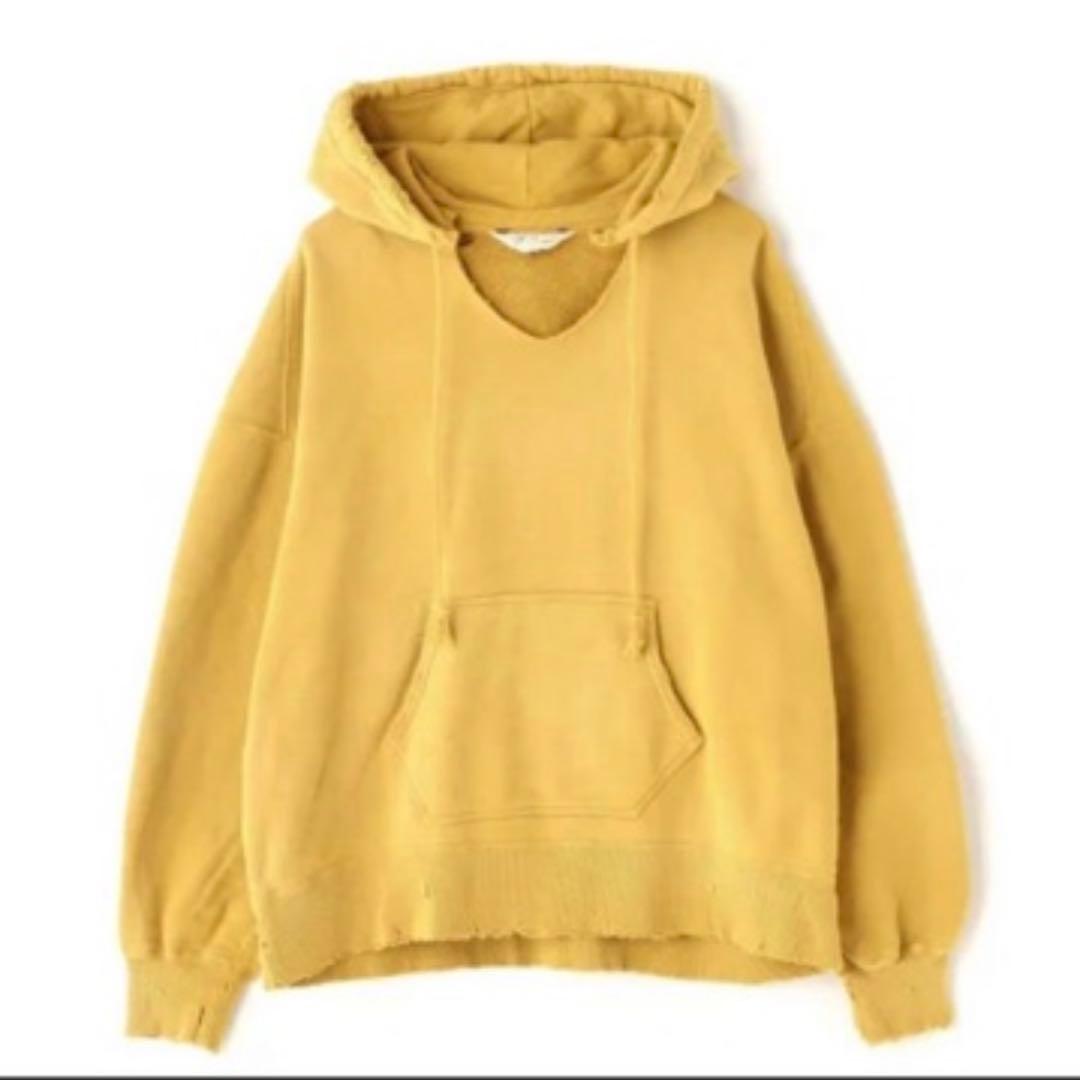 ANCELLM アンセルム DYED DAMAGE HOODIE パーカー 1
