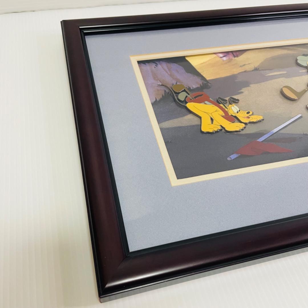 希少品 ミッキーのゴルフ Canine Caddy 60周年 セル画 ピンバッジ