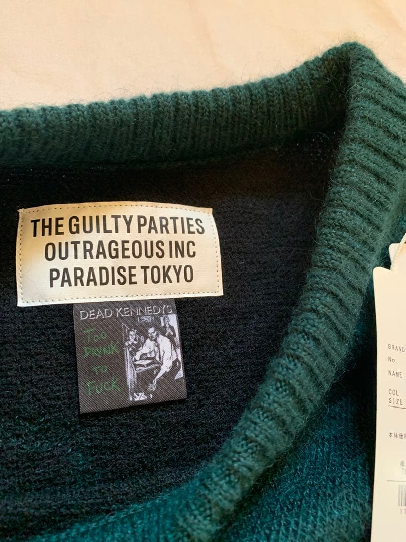 新品 希少 WACKO MARIA /DEAD KENNEDYS モヘアニット - メルカリ