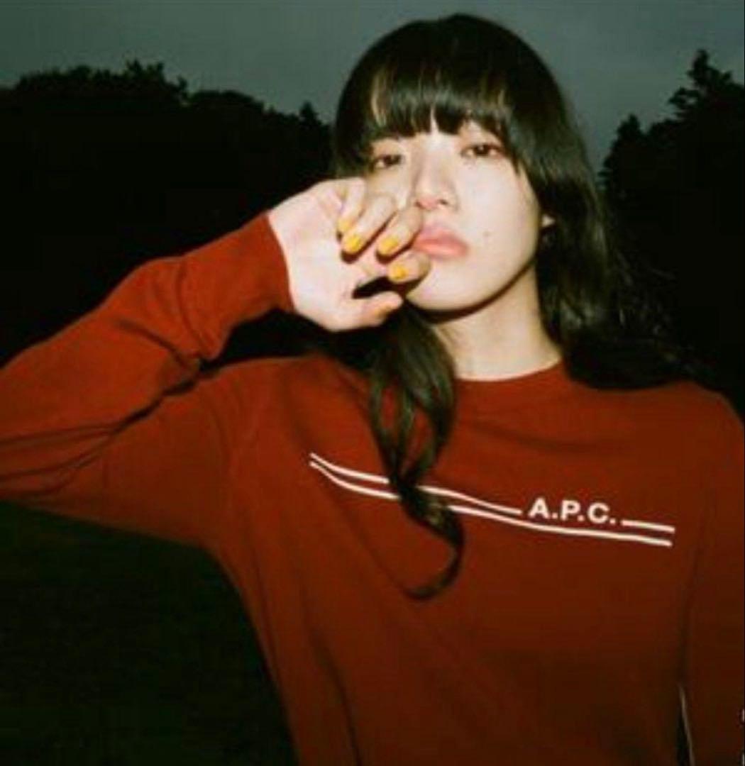 あいみょん着用】A.P.C.アーペーセー ロゴニット ホワイト L 美品