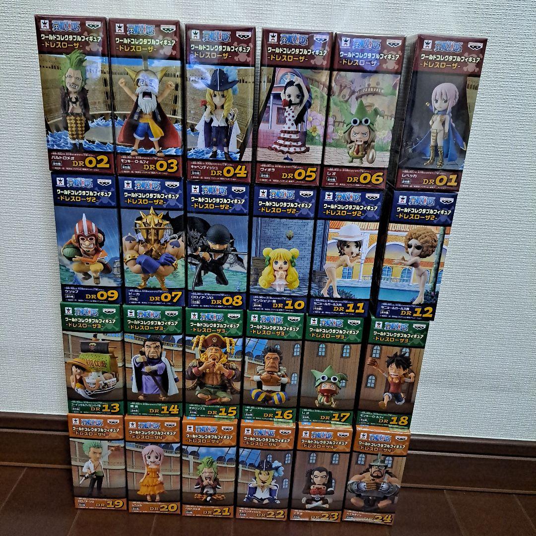 コレクタブル　ドレスローザ　1～4 ワンピース ワールド コレクタブル フィギュア ドレスローザ 4 全6種
