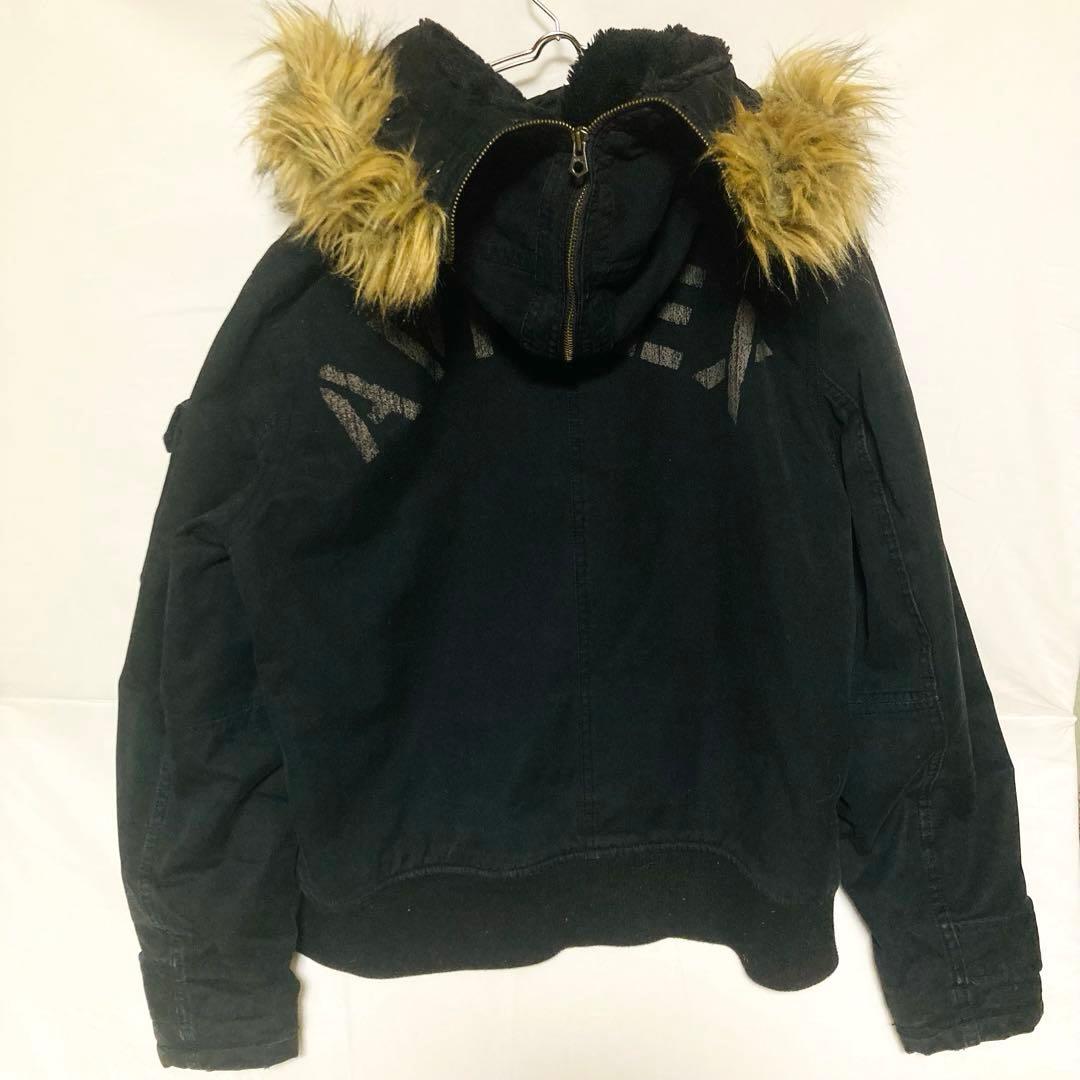 AVIREX N-2B 割れるフード Lサイズ 短丈 フライトジャケット ファー
