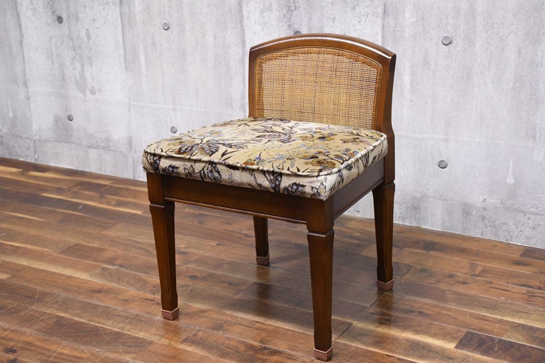 EEK86 マルニ木工 地中海シリーズ 小椅子 籐/ラタンバック 玄関スツール