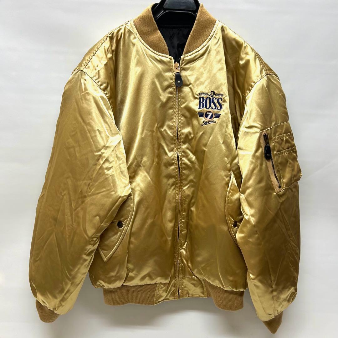 美品 BOSSジャン リバーシブル seven 7 サントリー ma-1 景品 - メルカリ