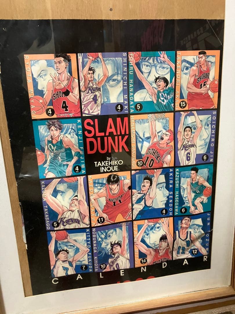 スラムダンク SLAM DUNK 1998年 ポスター　井上雄彦 額装品】スラムダンク SLAM DUNK 井上雄彦 ポスター大ver I TAKEHIKO