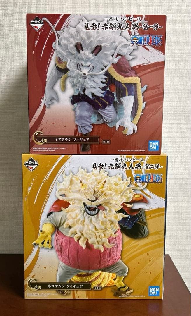 一番くじ ワンピース 見参 赤鞘九人男 イヌアラシ ネコマムシ フィギュア