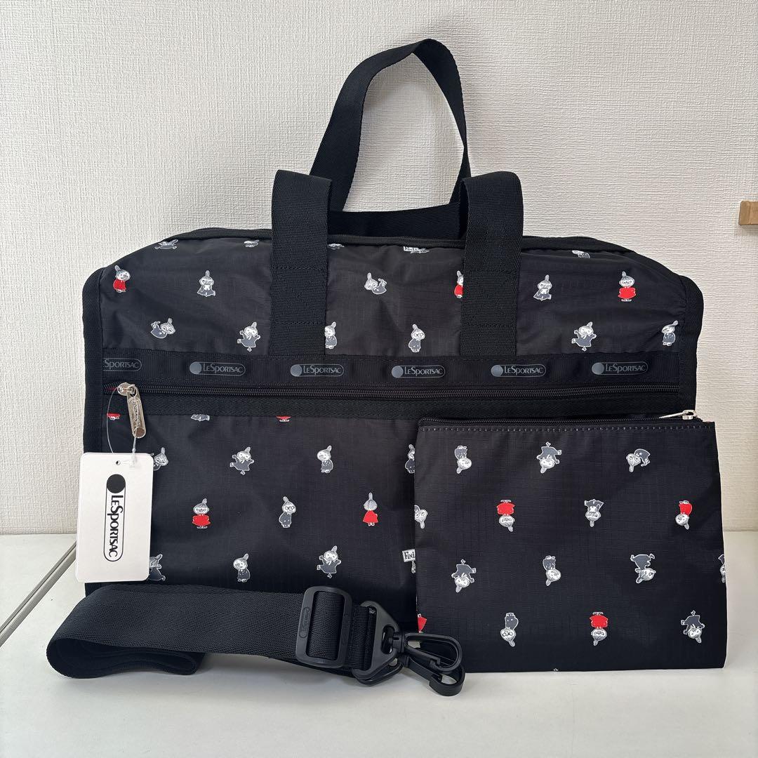 新品♡レスポートサック　ムーミン　リトルミイ　ミディアムボストン　キャリーオン