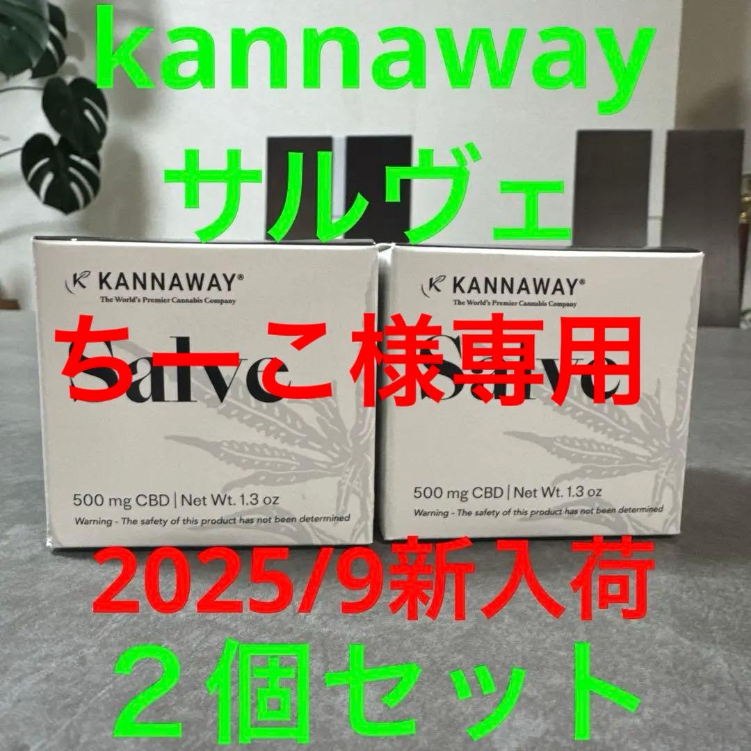 【ちーこ】 kannaway サルヴェ 2個セット 2025/9新入荷 新品】【2個セット】kannaway キャナウェイ サルベ サルヴェ CBD