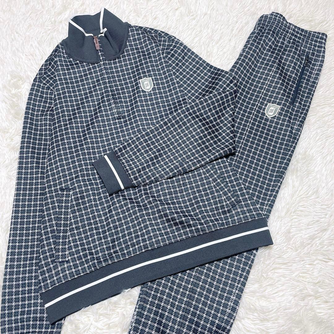 FootJoyセットアップ ハーフジップダブルニットジャガードスウェットシャツ