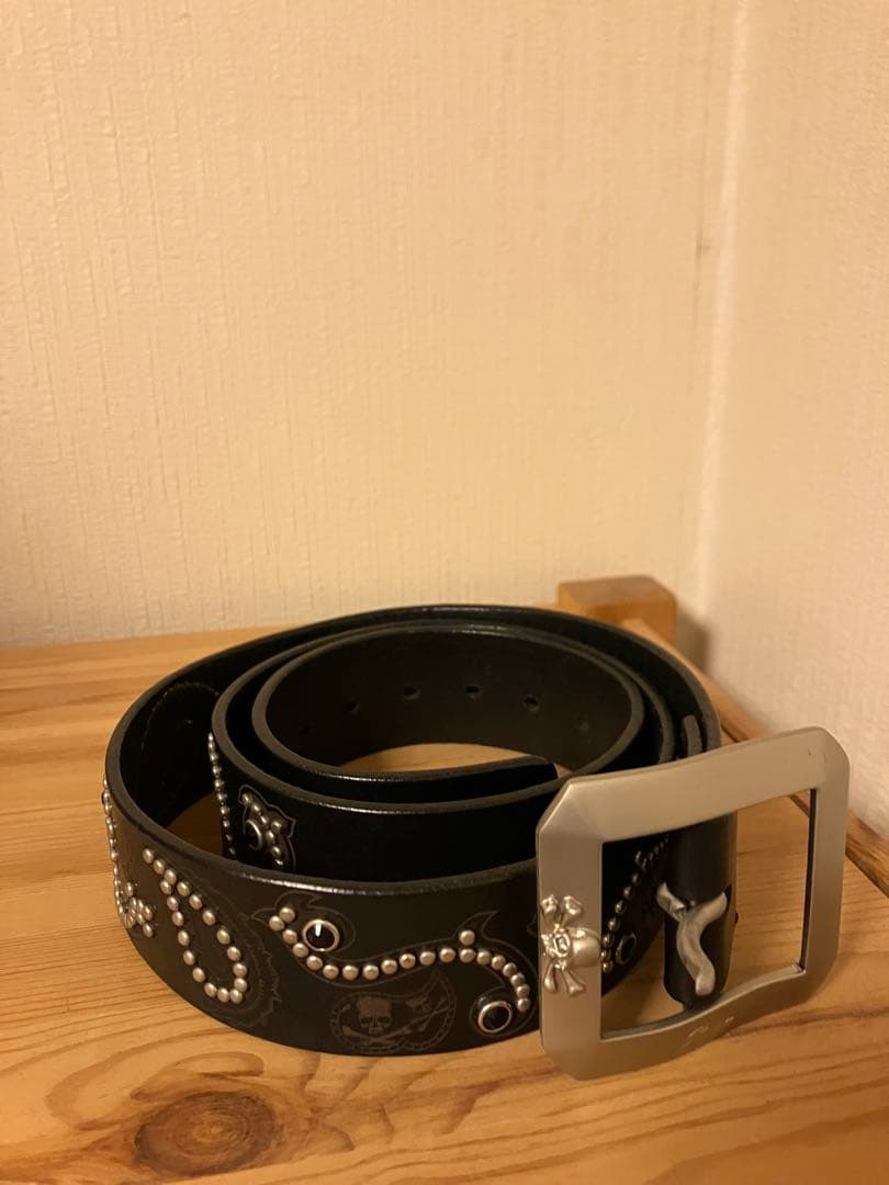ROENブラック スカルデザイン ベルト