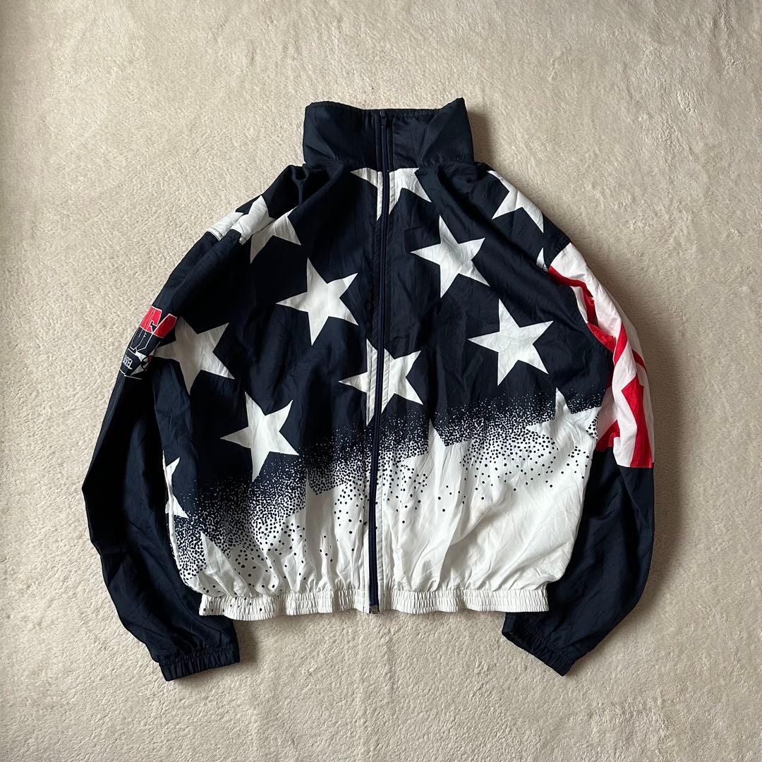 ら*む様 90s チャンピオン ブルゾン ジャンパー USA代表 ドリームチーム