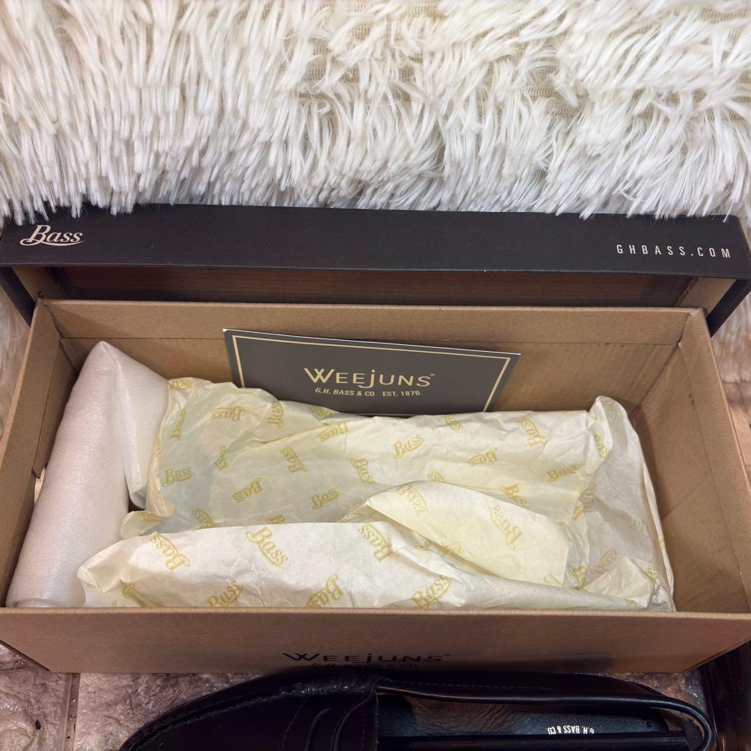 新品同様　G.H.BASS ローファー RUBBER SOLE 24cm