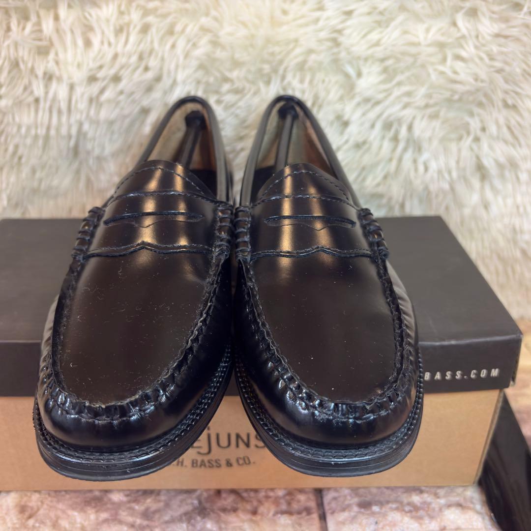 新品同様　G.H.BASS ローファー RUBBER SOLE 24cm
