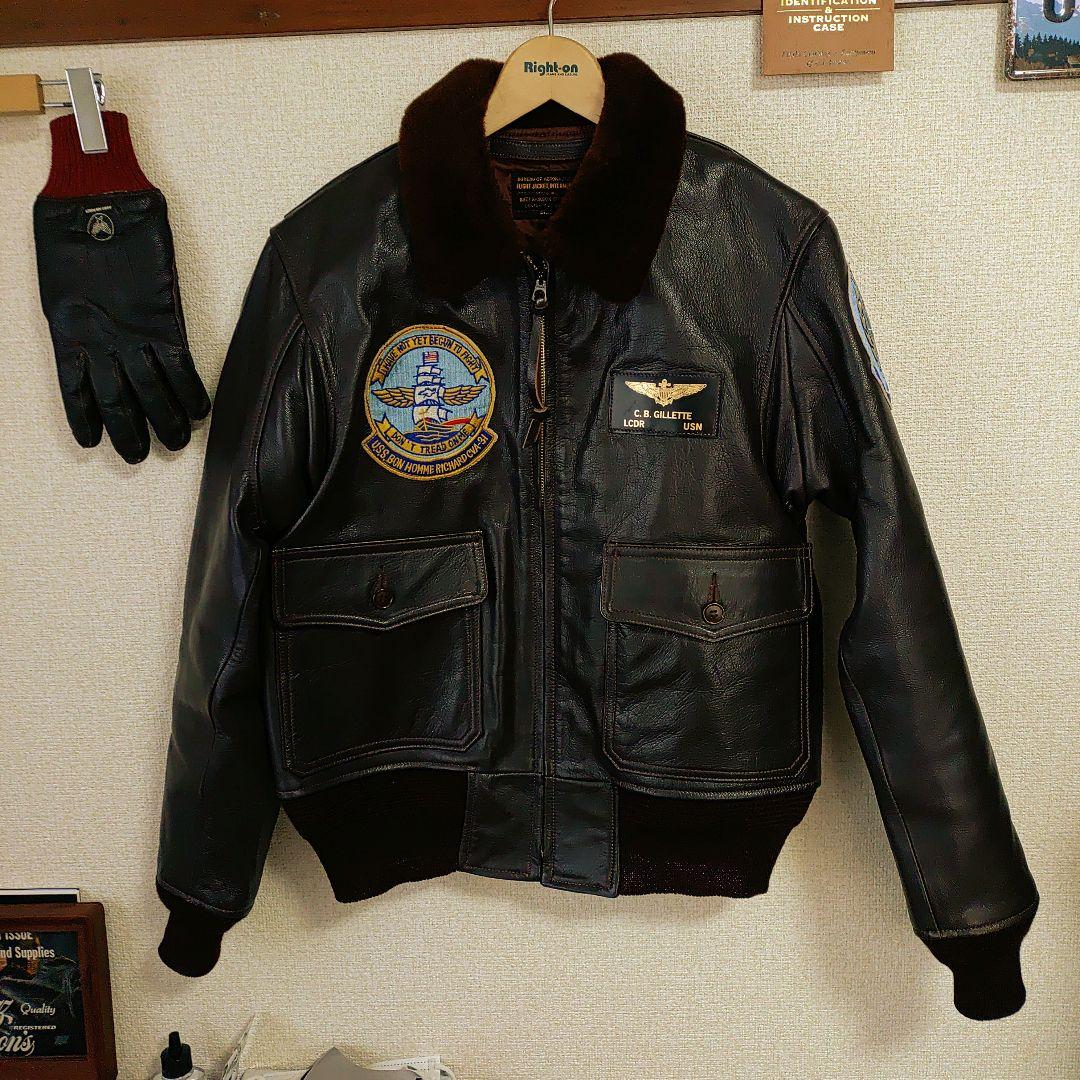 お*ん様 美品バズリクソンズ G-1 ゴートレザージャケット サイズ38 お*ん様 美品バズリクソンズ G-1 ゴートレザージャケット サイズ38