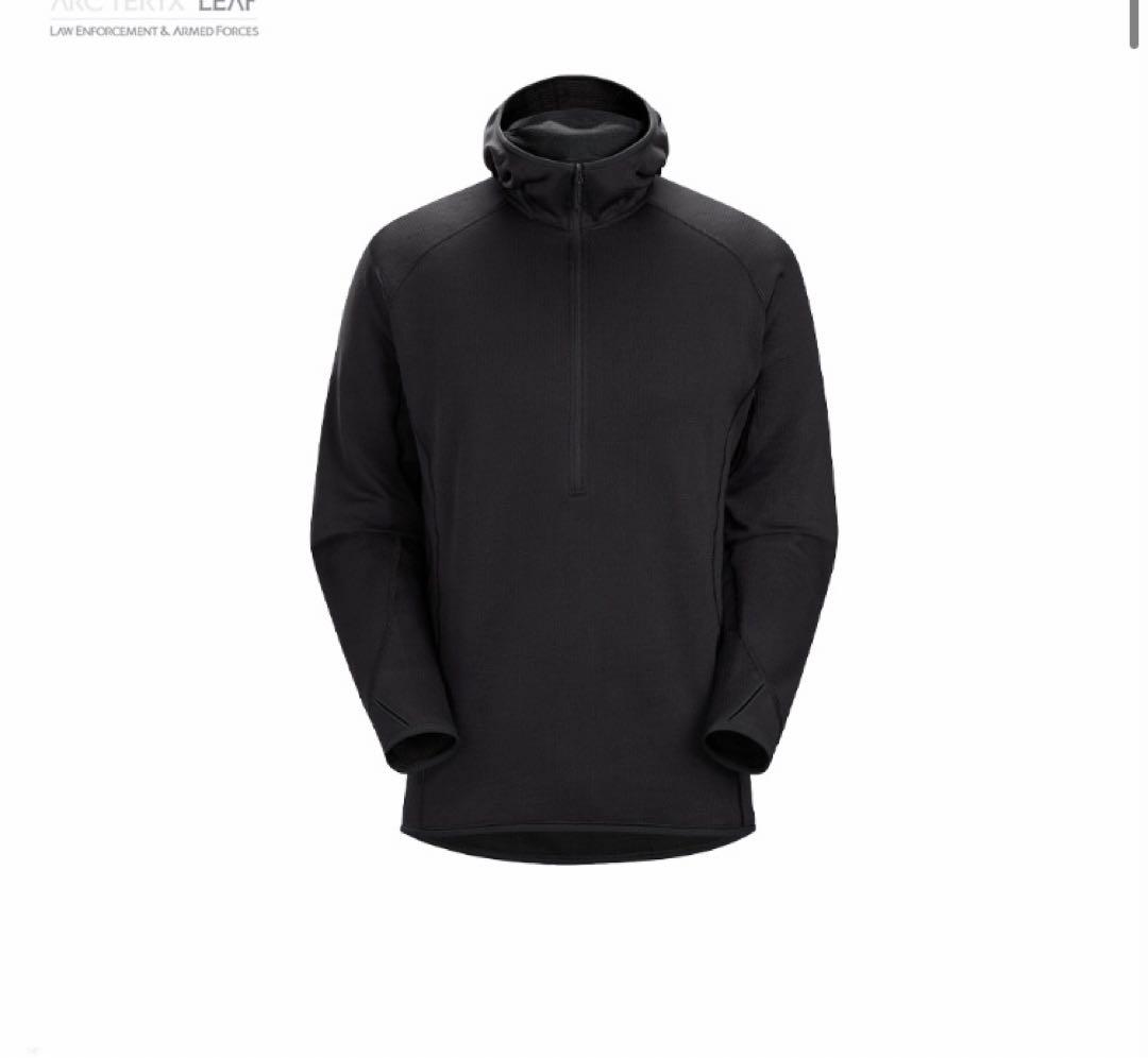 個人装備 DELTA AR 1/2 ZIP NECK HOODY MEN'S Black