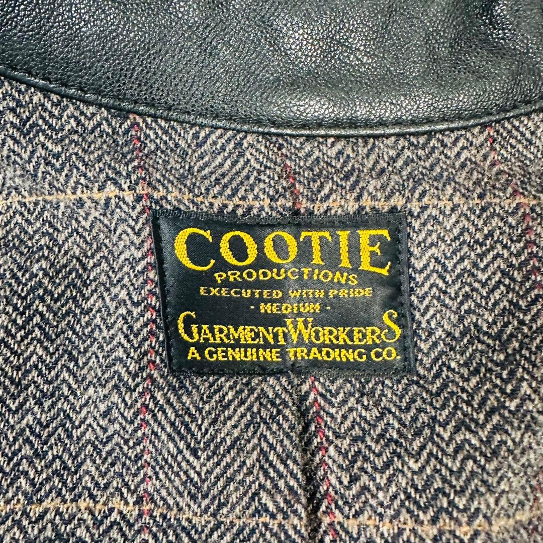 COOTIE クーティ ゴートレザージャケット ブラック サイズM - メルカリ