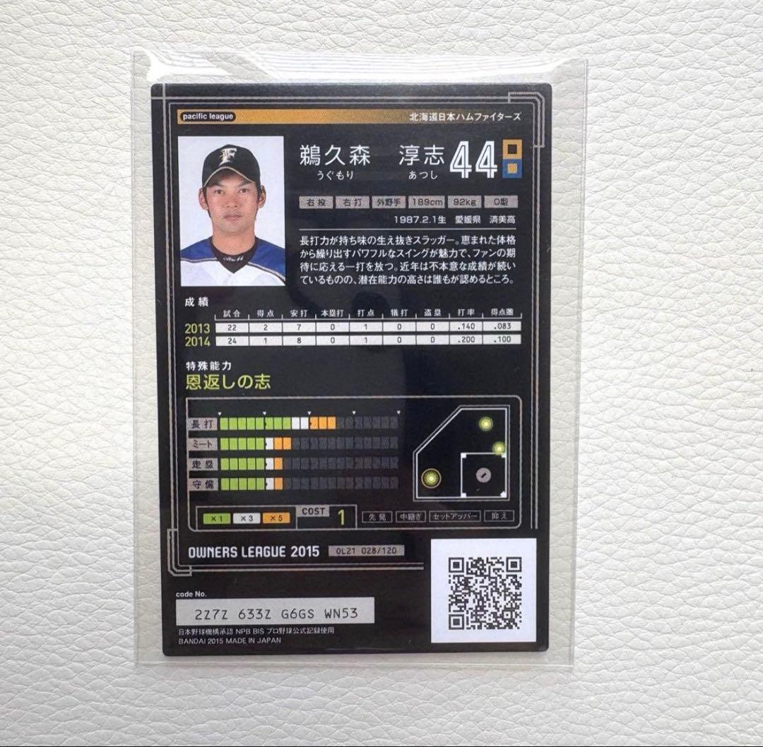 北海道日本ハムファイターズ 鵜久森淳志 プロ野球オーナーズリーグ2015
