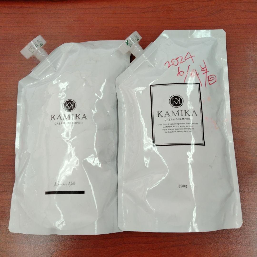 【未開封】KAMIKA / カミカ クリームシャンプー 600g 詰め替えx2