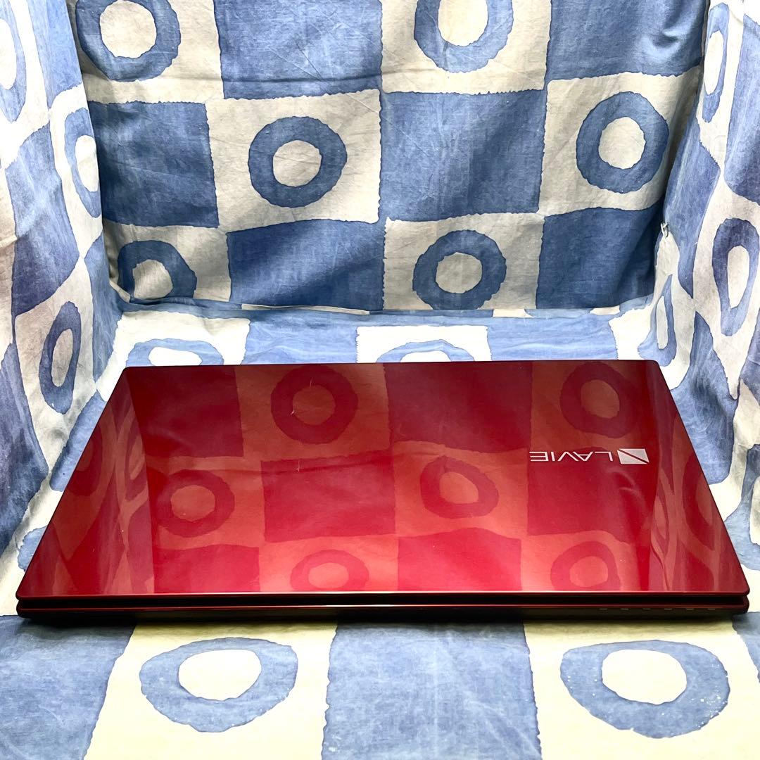 快適SSD☆大人気赤ノートPC♪ブルーレイ&カメラ！第7世代！Windows11