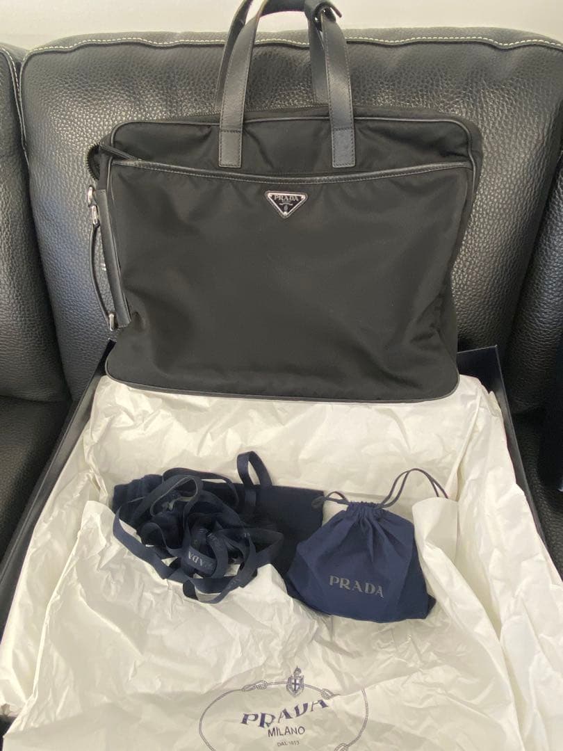 PRADA ビジネスバッグ ブラック
