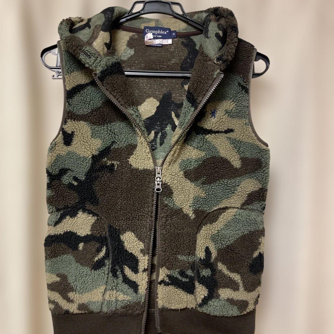 Gymphex EST 1906 ジムフレックス ボアパーカーベスト迷彩柄 - メルカリ