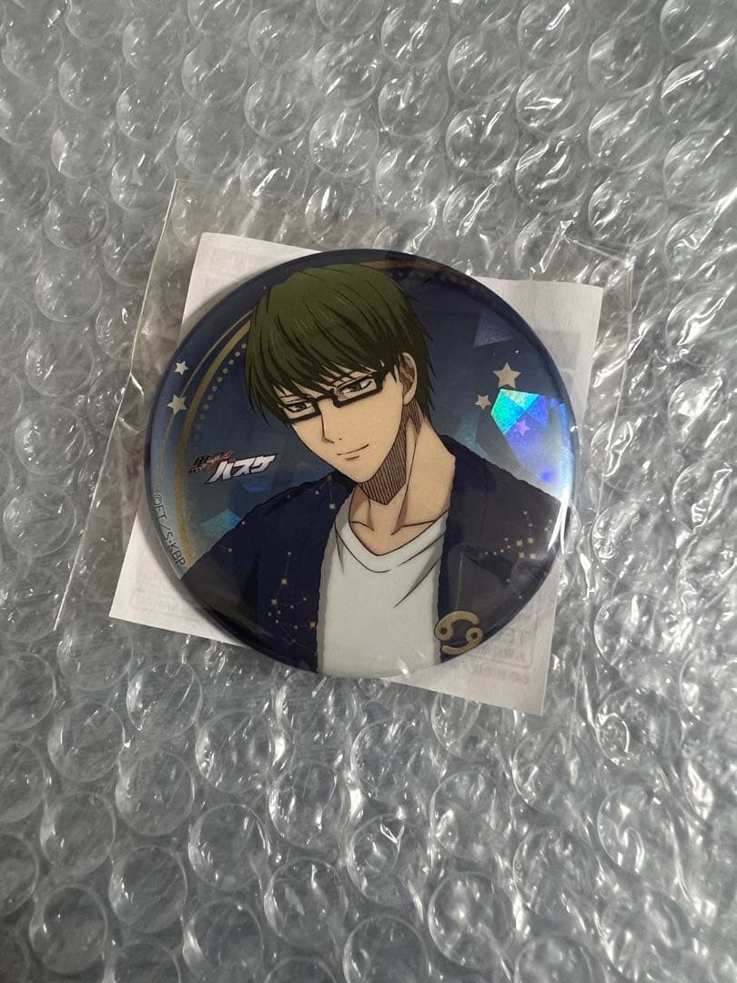 黒子のバスケ 緑間真太郎 キラキラ缶バッジ - メルカリ