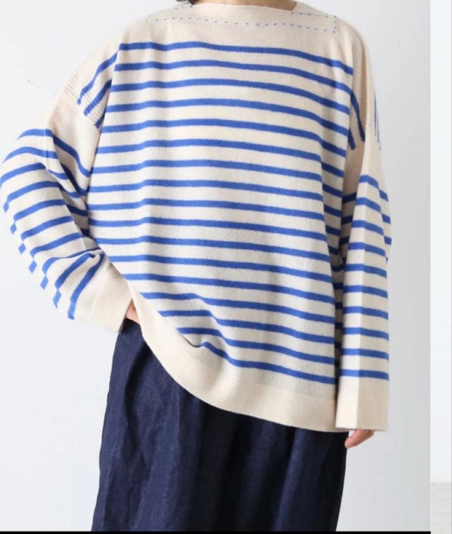 TOWAVASE バスクプルオーバー (ボートネック) 一本どり