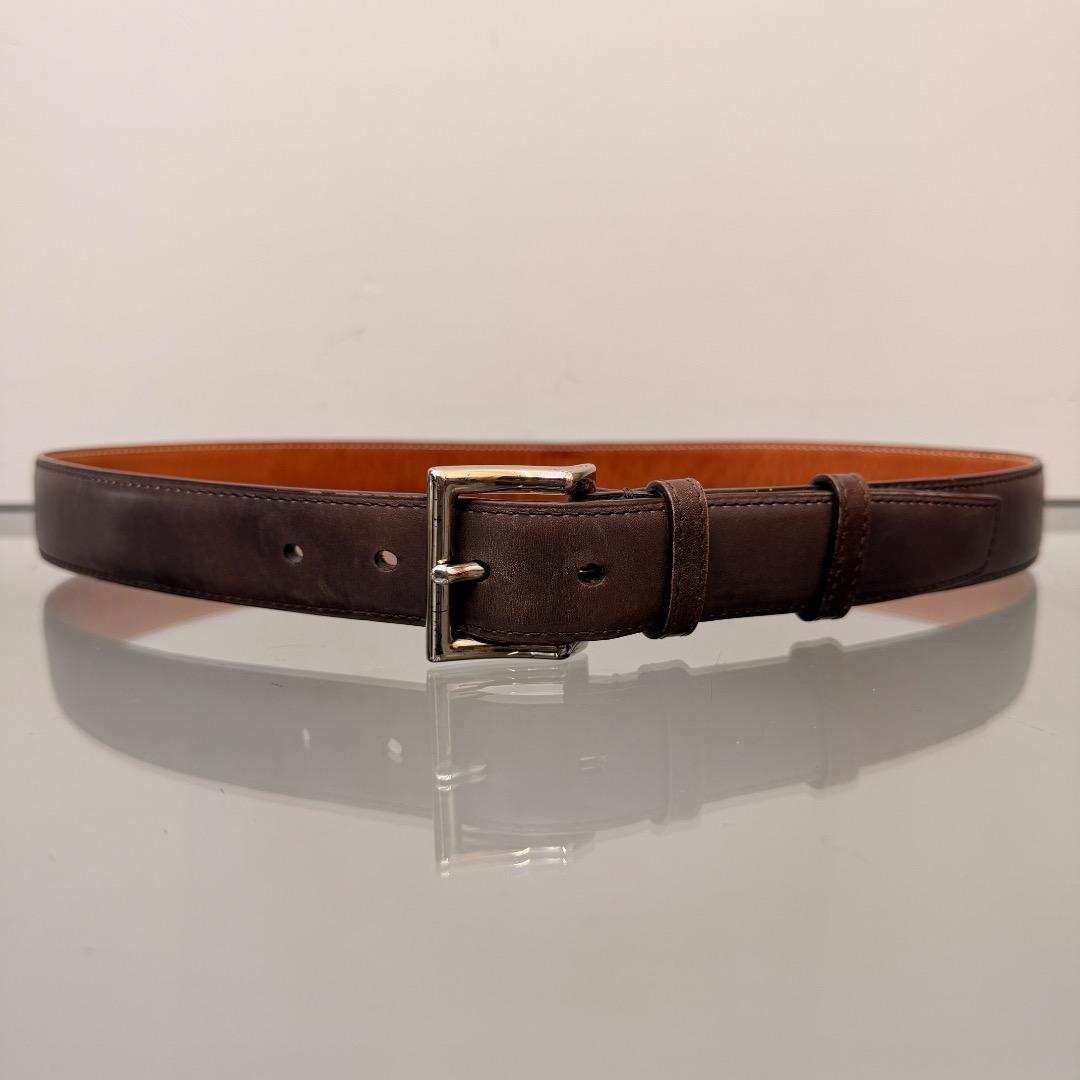 DIESEL ブラックレザーベルト B-Visible サイズ80 DIESEL（ディーゼル