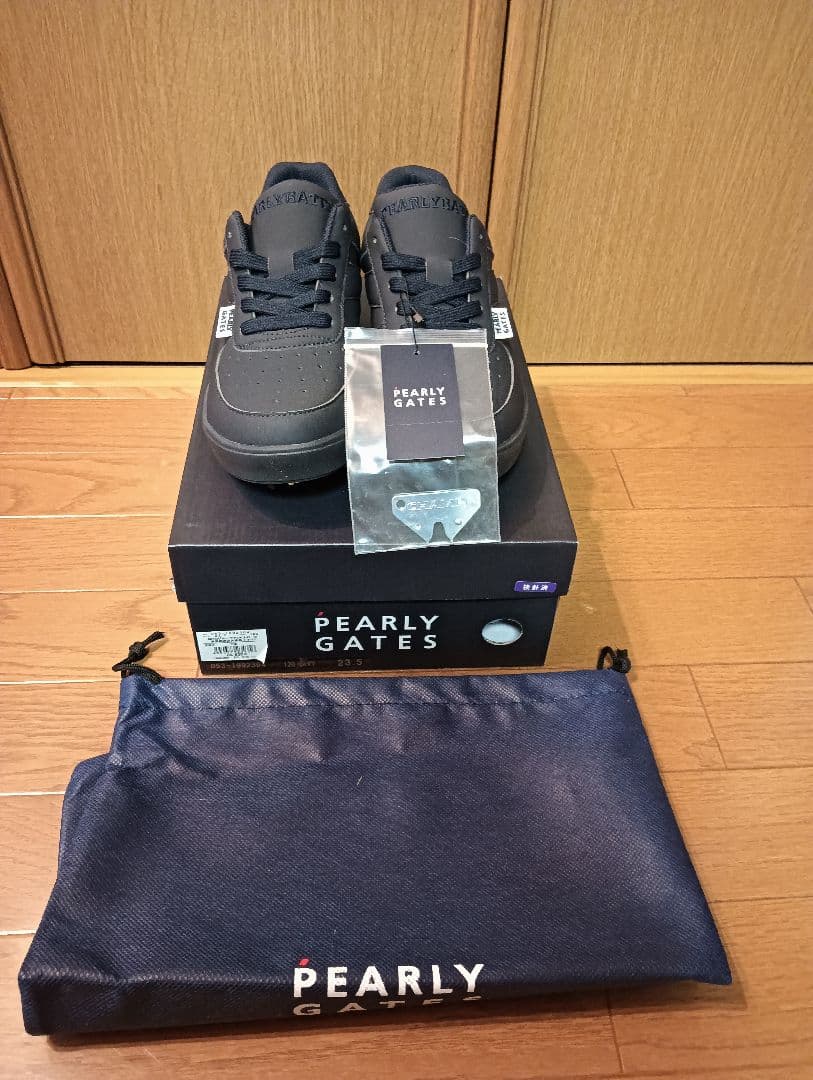 新品　パーリーゲイツ　GOLFシューズ　ローカット　ソフトスパイク　23,5