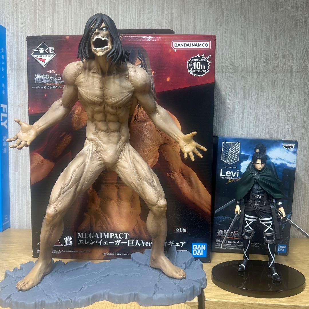 進撃の巨人 一番くじ 自由を求めて A賞 フィギュア リヴァイ プライズ