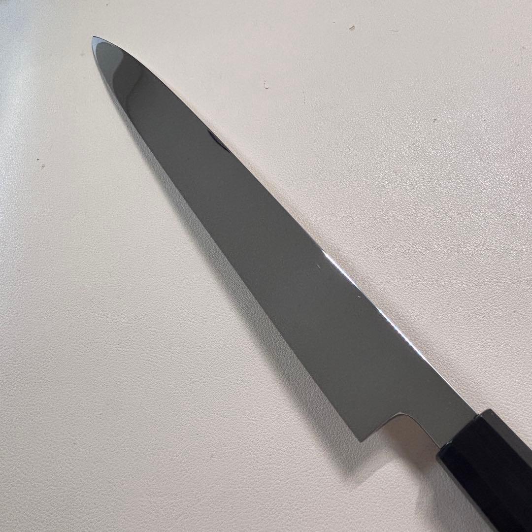 270mm柳刃包丁 鏡面 黒檀水牛八角柄 全鋼 和包丁'「鞘付き」 - メルカリ