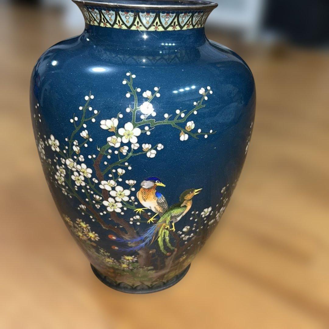 安藤七瀬宝花瓶　純銀