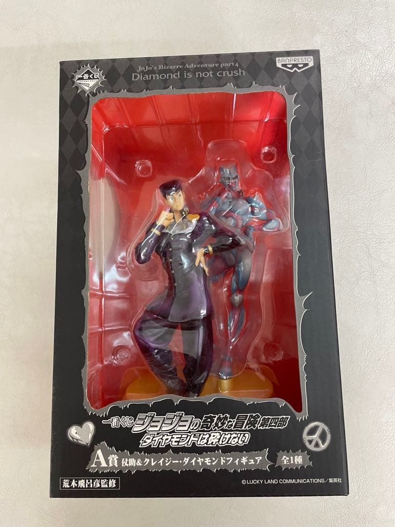 美品ジョジョ 一番くじ A賞 東方仗助＆クレイジー・ダイヤモンド フィギュア