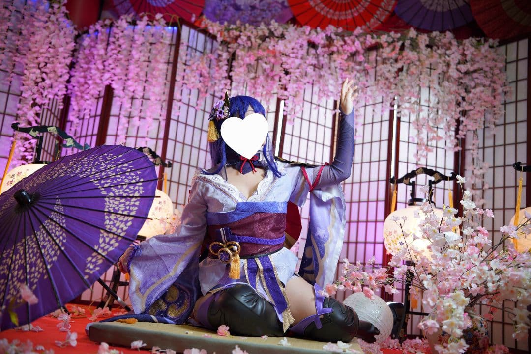 三分妄想製フルセット+武器】雷電将軍コスプレセット