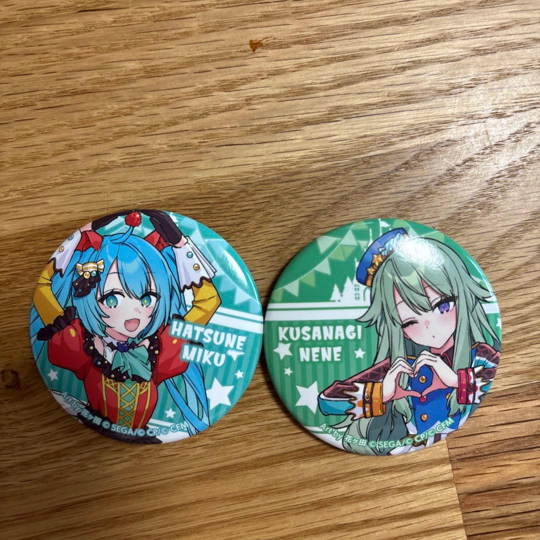 初音ミク 草薙寧々 缶バッジ 2個セット - メルカリ