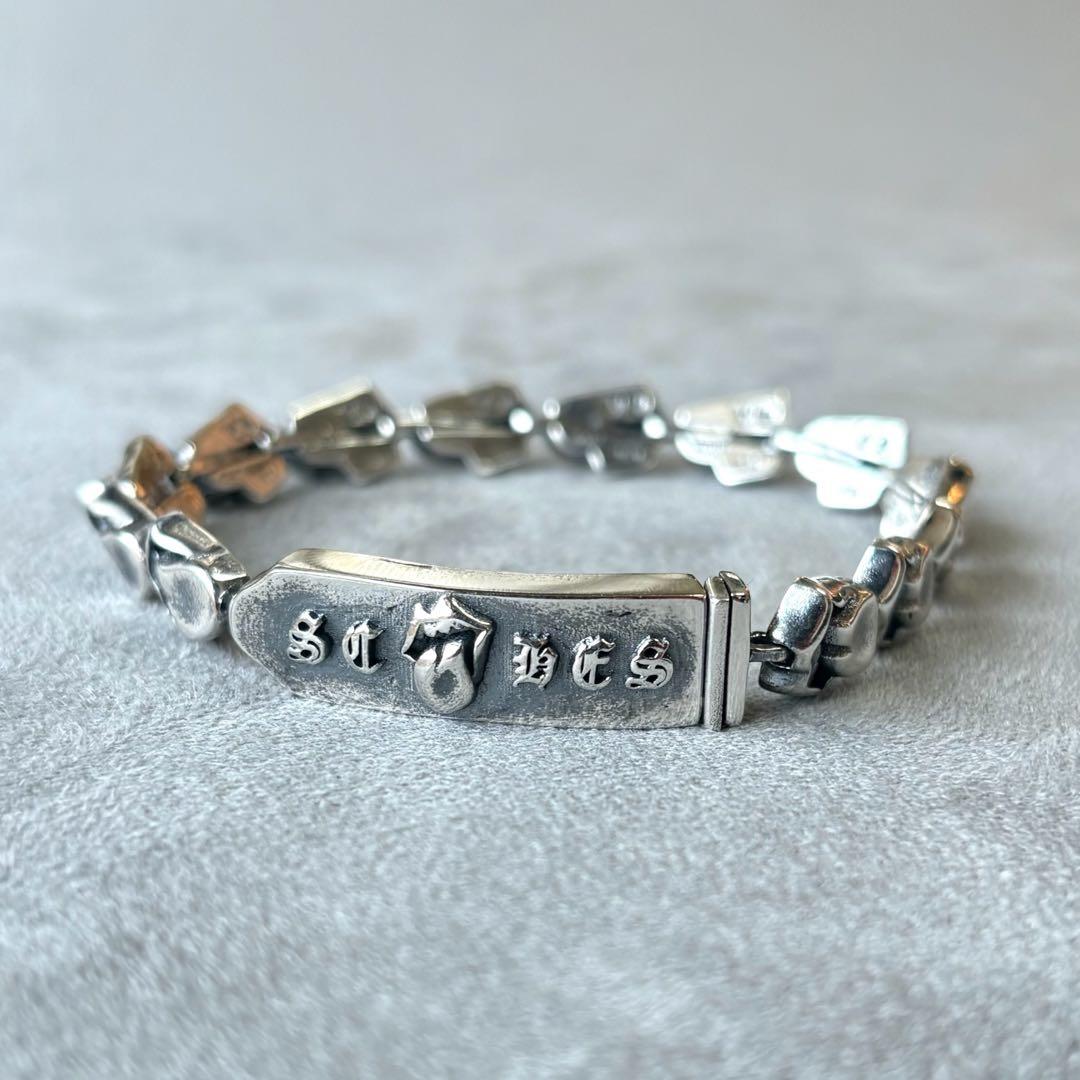 リップ&タン ストーンズ 925 刻印 シルバー ブレスレット