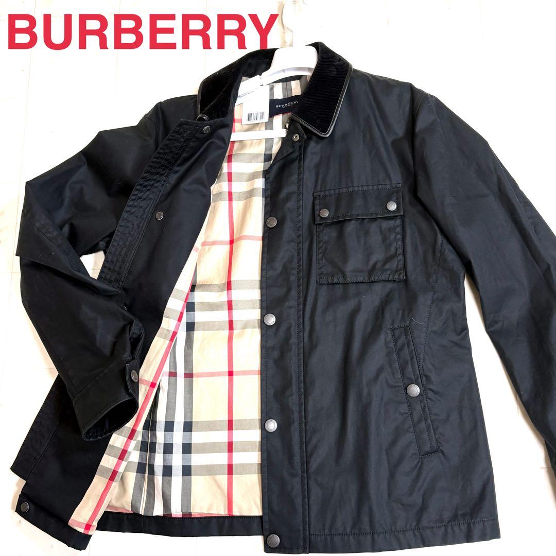 ✨美品✨BURBERRY フィールドジャケット　ミリタリージャケットブラック BURBERRY（バーバリー） 美品 テーラードジャケット レディース SIZE