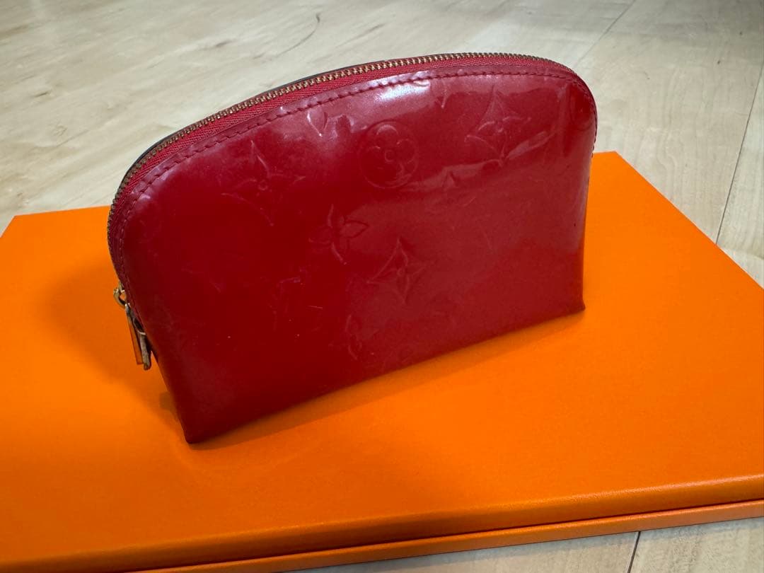 ルイヴィトンポーチ ヴェルニ赤 - ルイ ヴィトン ヴェルニ LOUIS