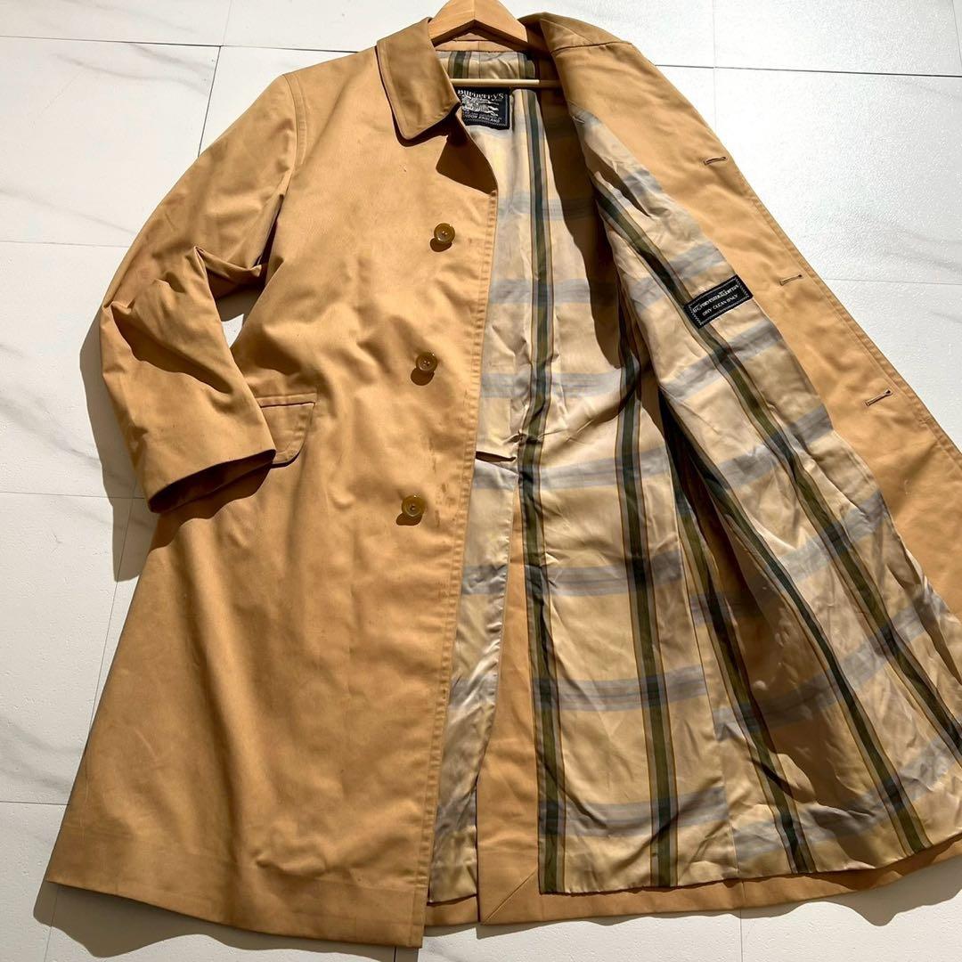 高級 バーバリー ステンカラーコート ノバチェック ベージュ - メルカリ