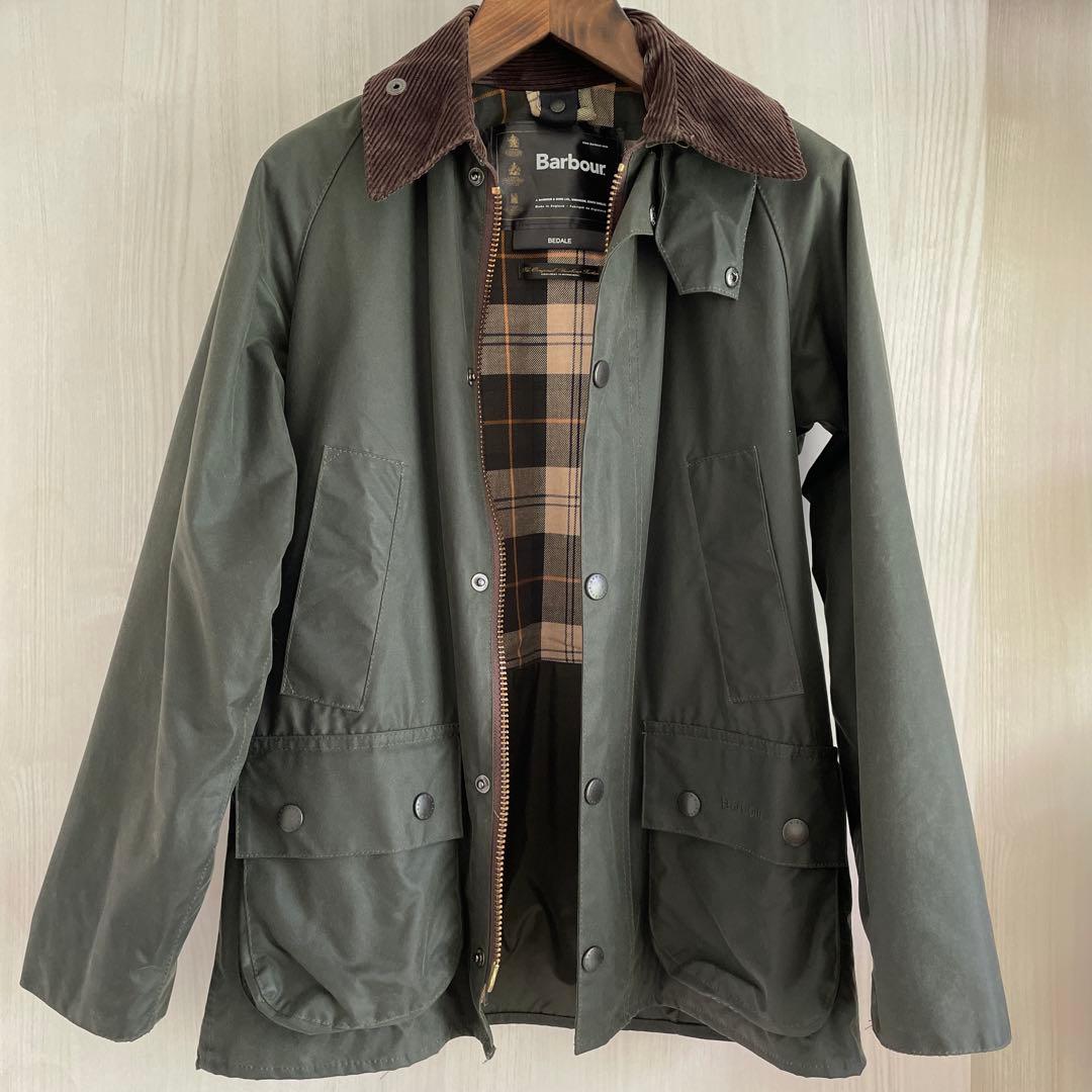 Barbour ビデイル オイルドジャケットセージ　ピンバッジ付き