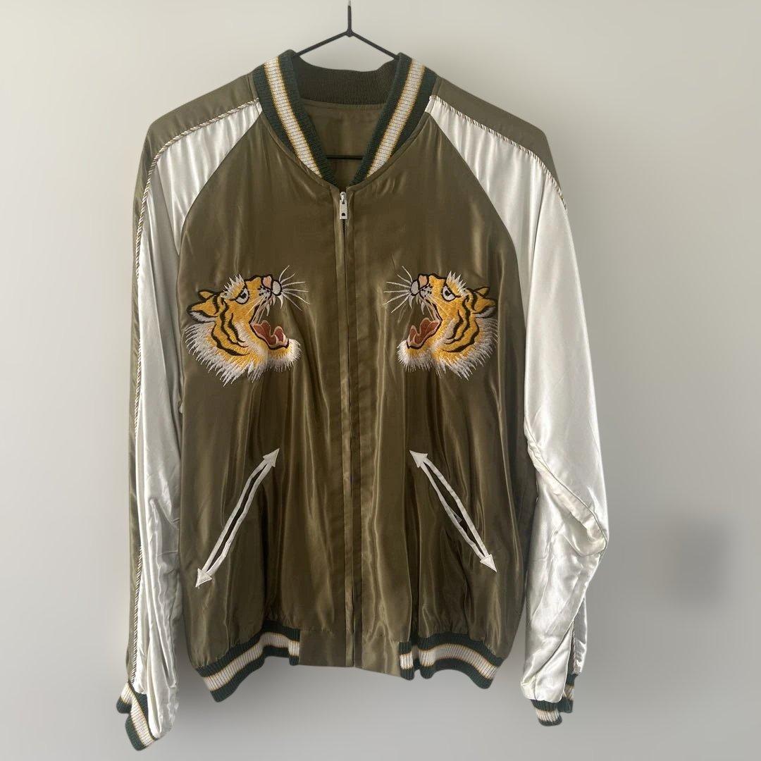 テイラー東洋xビームス　リバーシブルスカジャン 笹虎サイズL美品 中古・古着通販】BEAMS (ビームス) TAILOR TOYO (テーラー東洋