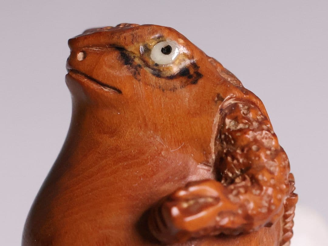 木製 提物 根付 玉石銘 蛙力士 横綱 相撲 彫刻 木彫【MA887】 - メルカリ