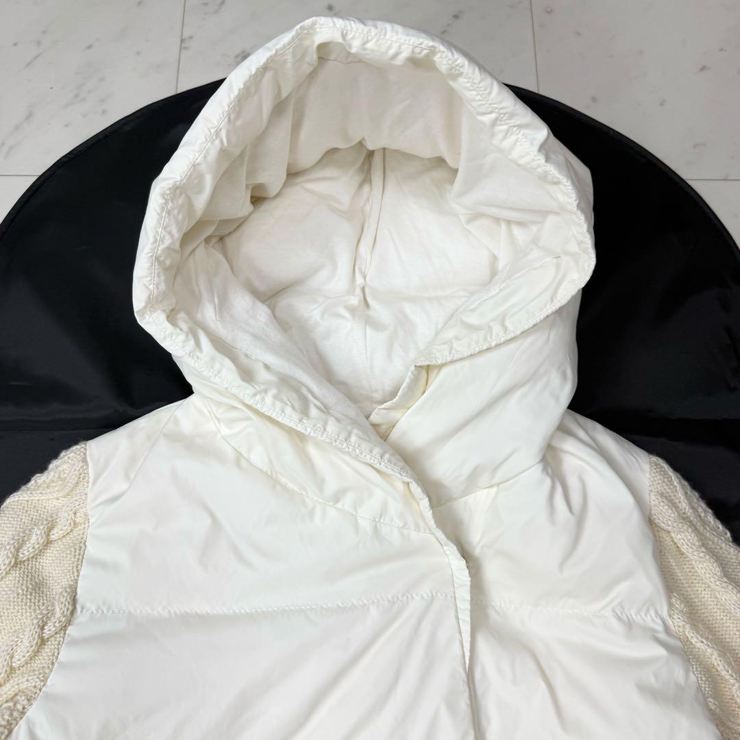 センソユニコ M2 切り替え ダウンコート ホワイト アイボリー サイズ38