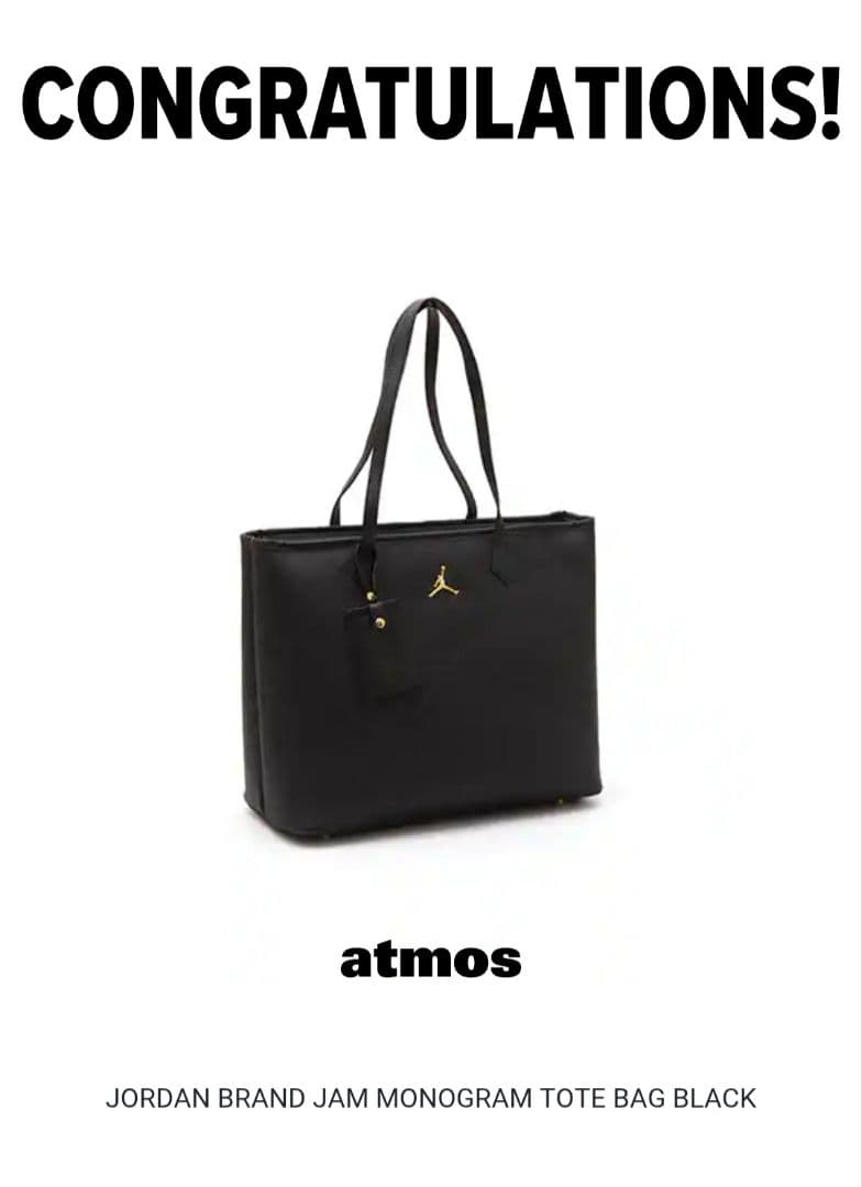 バッグ JORDAN BRAND Jam Monogram Tote Bag Black