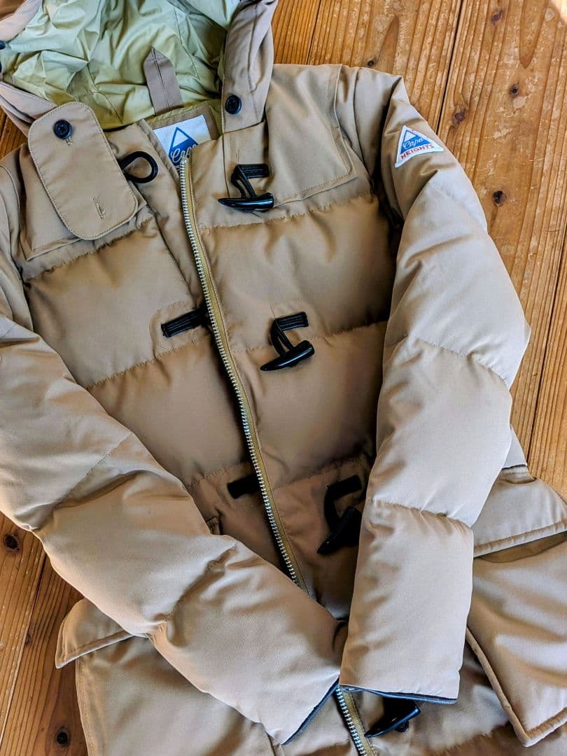 【美品】ケープハイツ ダウンダッフルコート 80/20クロス ベージュ Sサイズ