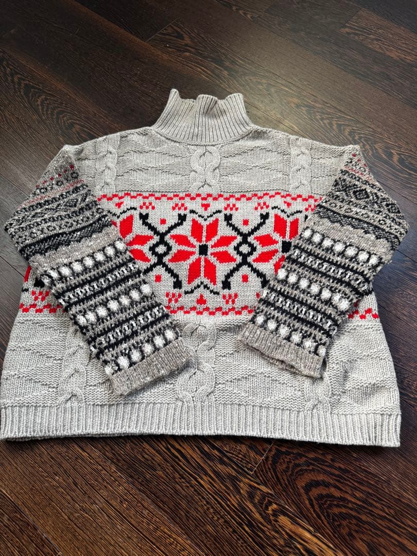 滝沢眞規子さん愛用【MAX MARA WEEKENDノルディック柄ニット］