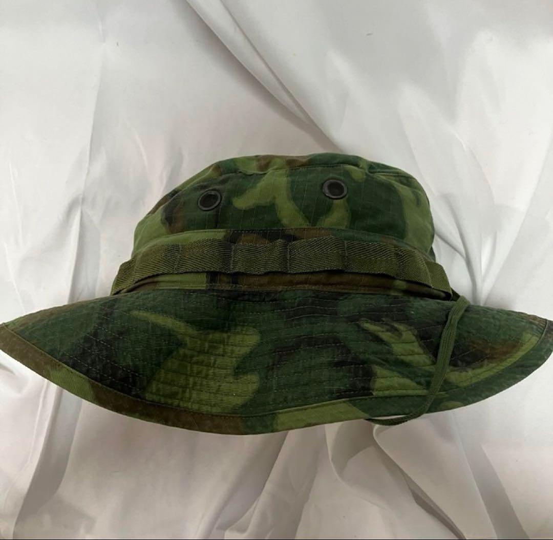 60s 米軍 U.S.ARMY グリーンリーフカモ ブーニーハットデッドストック