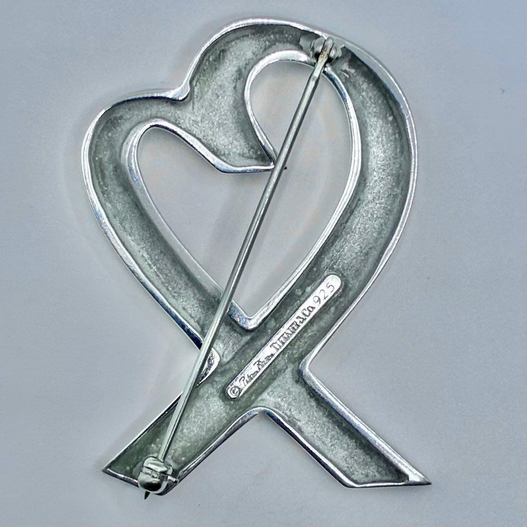 保存袋付き】ティファニー ラビングハート ブローチ ラージサイズ 925 美品